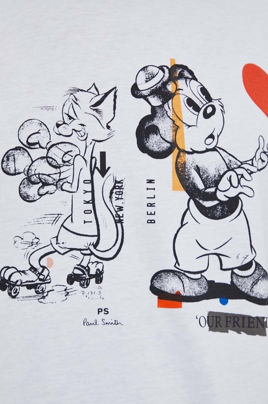 PS Paul Smith t-shirt bawełniany M2R.011R.MP4552 biały