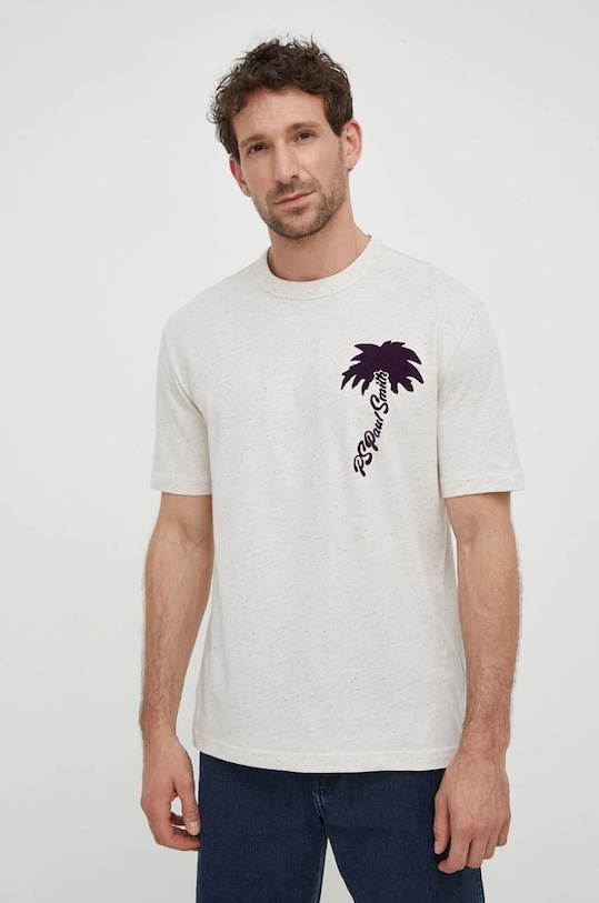 PS Paul Smith t-shirt apró mintás bézs M2R.220X.MP4491