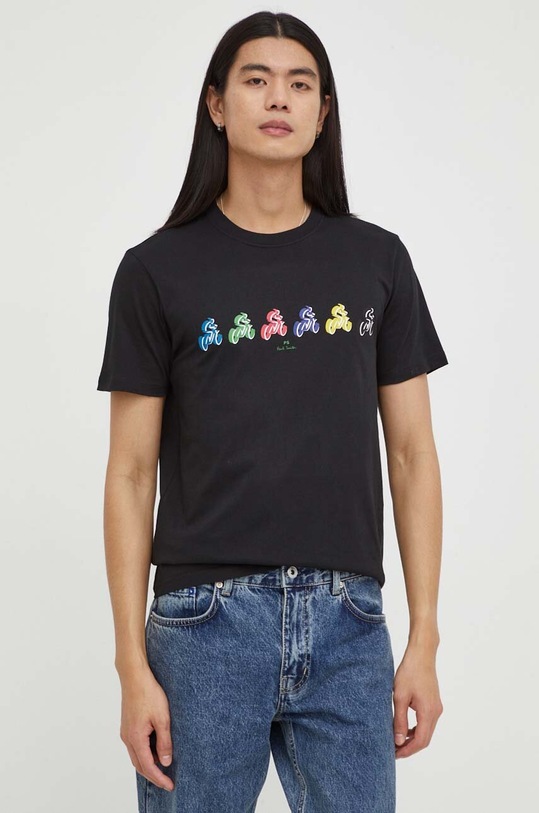 PS Paul Smith pamut póló fekete M2R.010R.MP4438