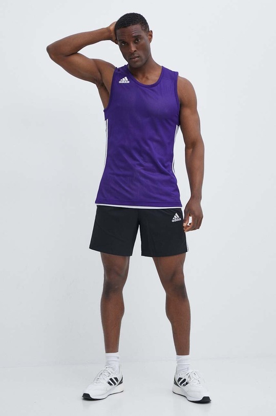 Oblečenie Obojstranné tréningové tričko adidas Performance 3G Speed DY6591 fialová
