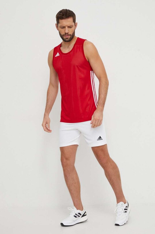 Dvostrana majica za vježbanje adidas Performance 3G Speed Reversible DY6595 crvena AW24