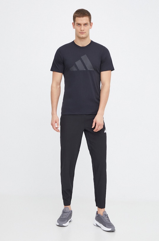 adidas Performance t-shirt treningowy Train Essentials IB8274 czarny SS24