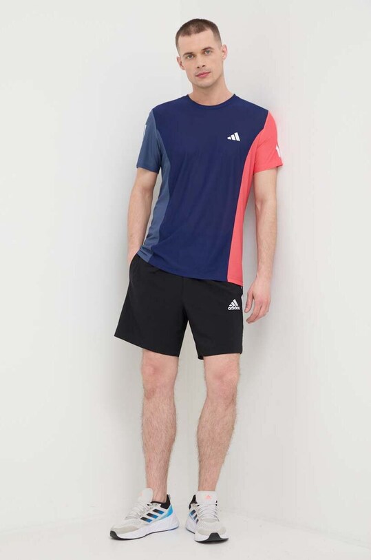 Бігова футболка adidas Performance Own the Run IK4997 темно-синій SS24