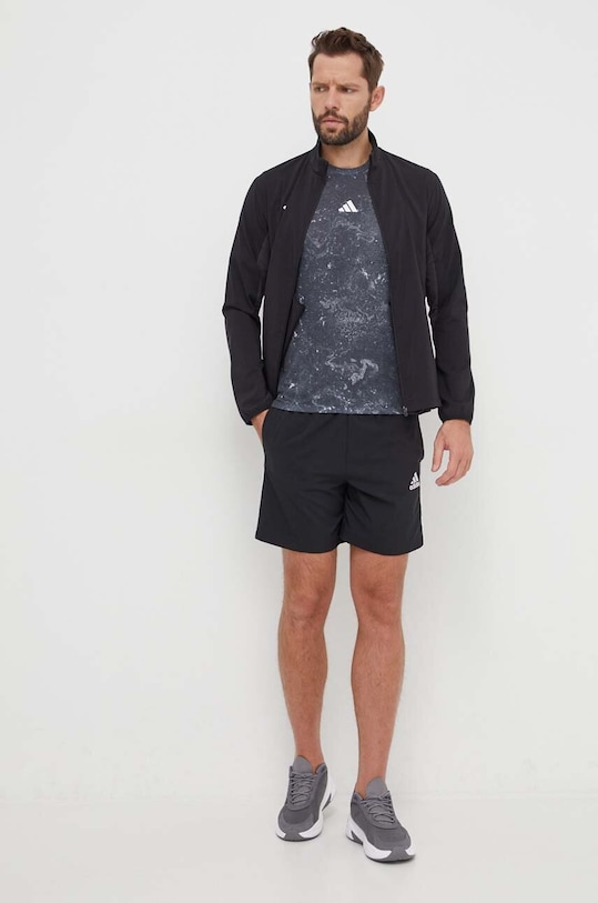 adidas Performance t-shirt treningowy Workout IK9685 szary SS24