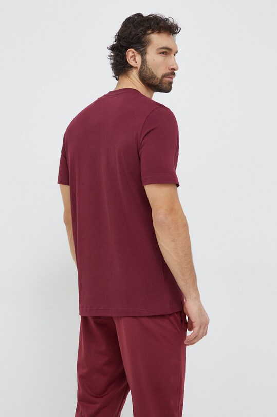 Îmbrăcăminte adidas tricou din bumbac IM8302 burgundia