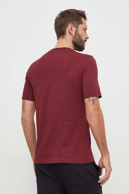 Îmbrăcăminte adidas tricou din bumbac IM8303 burgundia
