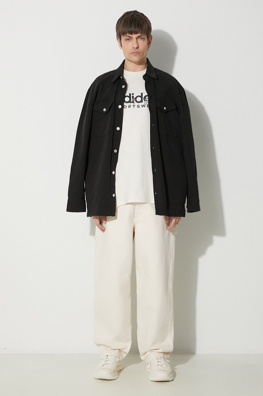 Βαμβακερό μπλουζάκι adidas Shadow Original IM8305 μπεζ SS24