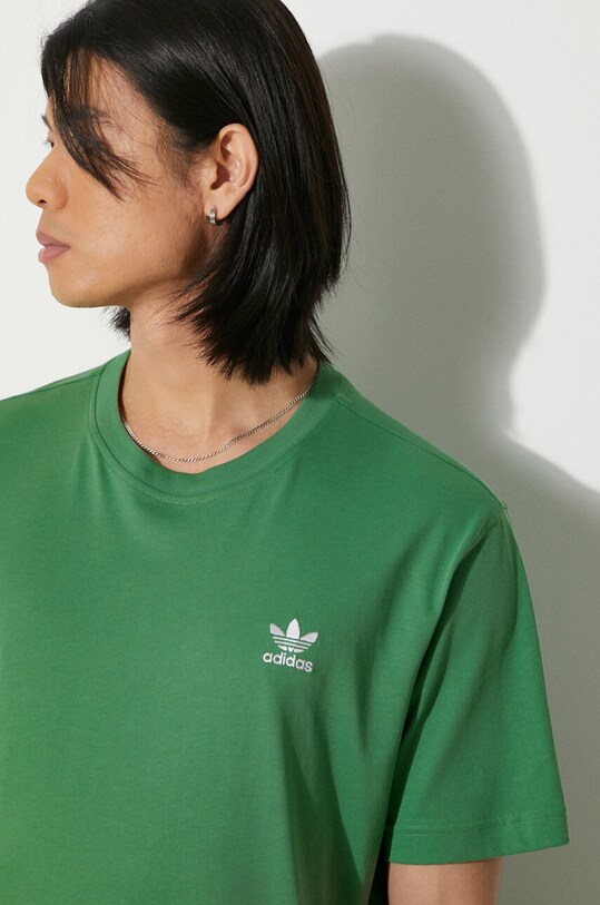 Βαμβακερό μπλουζάκι adidas Originals IN0671 πράσινο