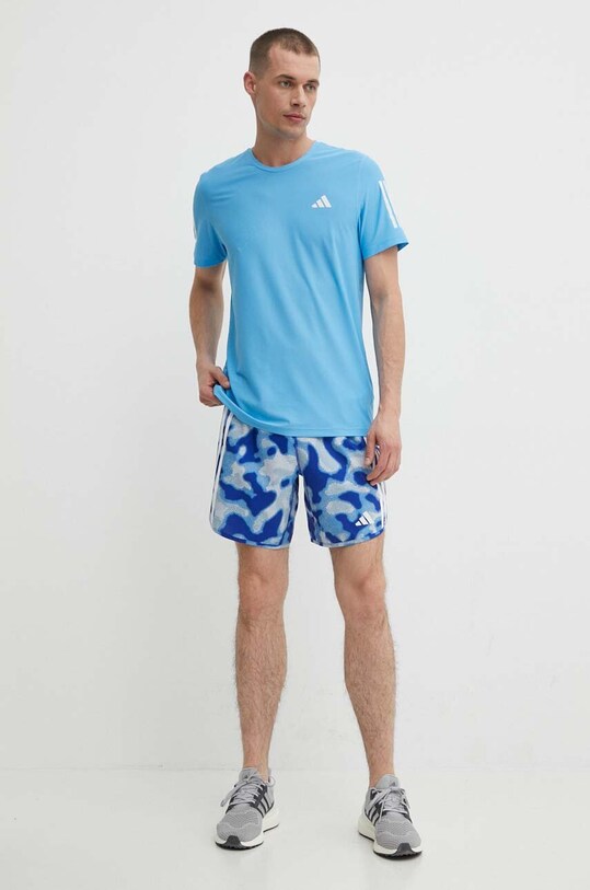 adidas Performance t-shirt do biegania IN1513 niebieski SS24