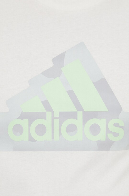 Памучна тениска adidas IN6234 бежов