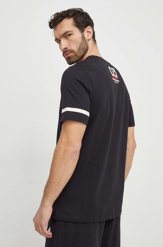 adidas t-shirt bawełniany nadruk czarny IN6251