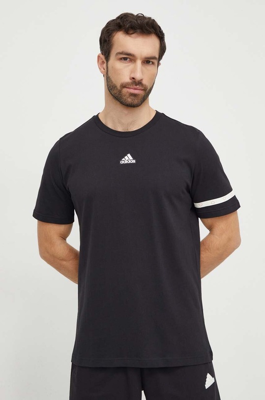 Odzież adidas t-shirt bawełniany IN6251 czarny