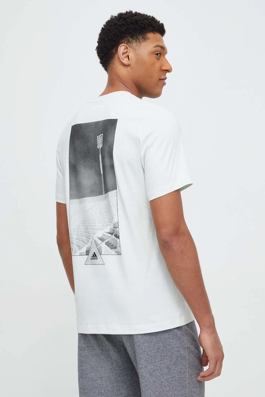 adidas t-shirt bawełniany TIRO TIRO nadruk zielony IN6255