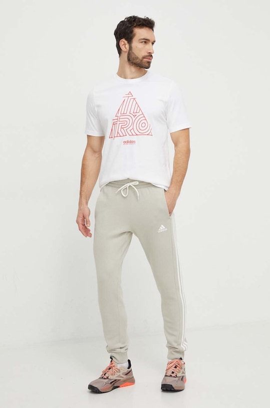 Хлопковая футболка adidas TIRO IN6257 белый SS24
