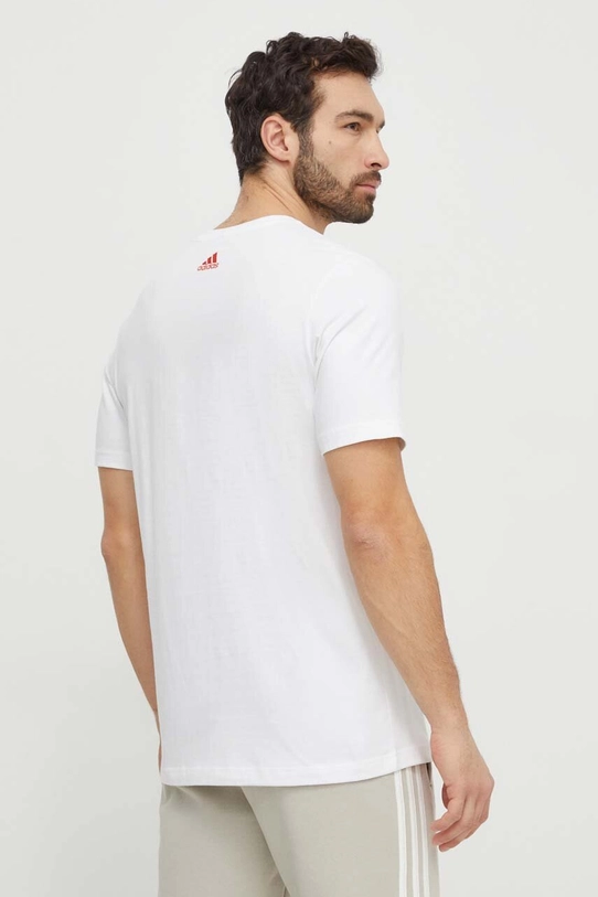 Îmbrăcăminte adidas tricou din bumbac TIRO IN6257 alb