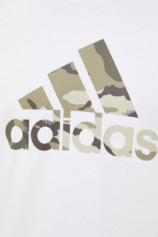 adidas t-shirt bawełniany IN6472 biały