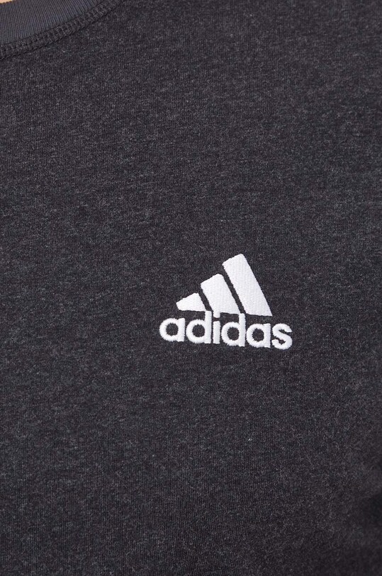 Памучна тениска adidas сив IN7123