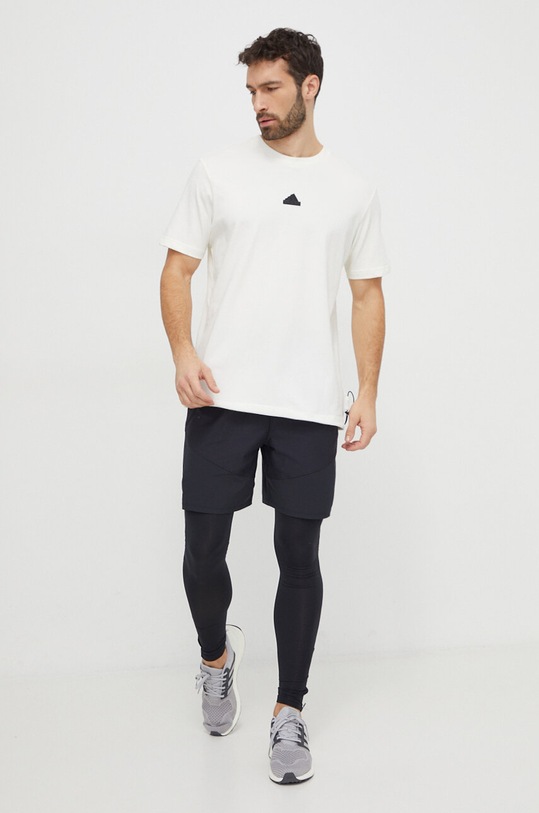adidas t-shirt in cotone IR5175 beige SS24