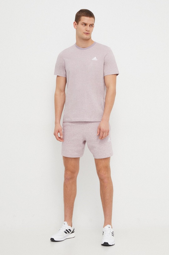 adidas tricou din bumbac IR5319 violet SS24