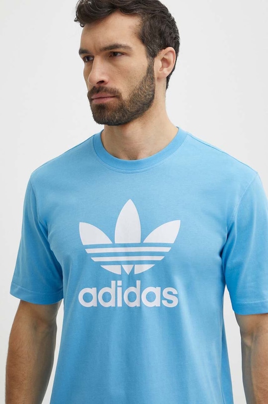 adidas Originals t-shirt bawełniany nadruk niebieski IR7980