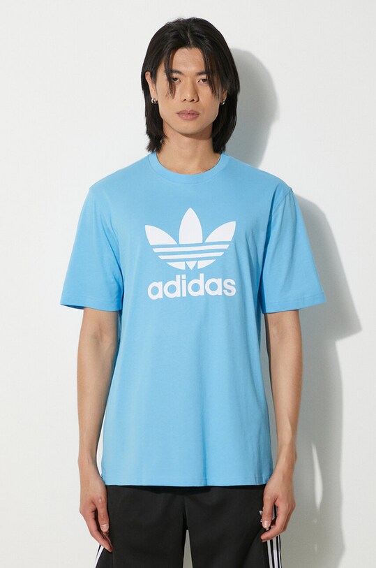 adidas Originals cotton t-shirt cotton blue IR7980