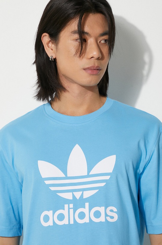 adidas Originals cotton t-shirt IR7980 blue