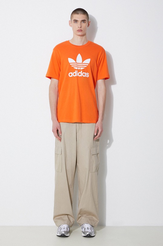 Bavlnené tričko adidas Originals IR8000 oranžová SS24