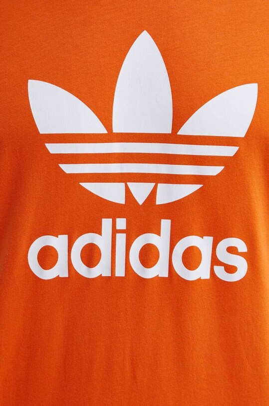 Бавовняна футболка adidas Originals IR8000 помаранчевий