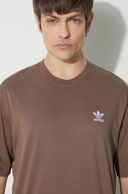 Pamučna majica adidas Originals Essential Tee IR9688 smeđa