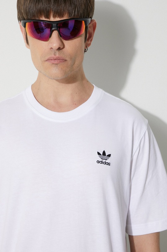 adidas Originals tricou din bumbac Essential Tee IR9691 alb
