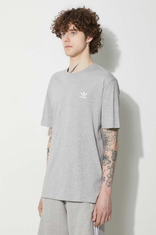 Bavlněné tričko adidas Originals Essential Tee IR9692 šedá