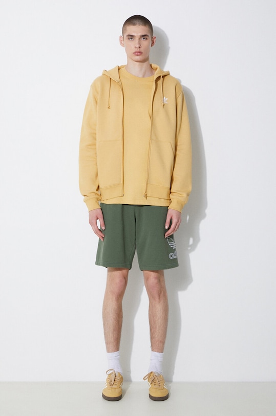 Bavlněné tričko adidas Originals IR9695 žlutá SS24