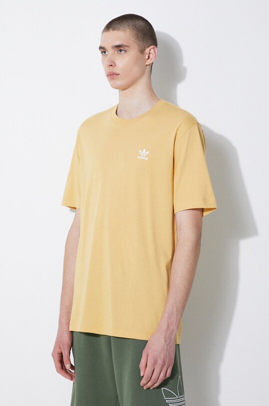 Хлопковая футболка adidas Originals жёлтый IR9695