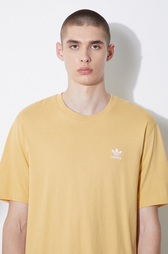 Хлопковая футболка adidas Originals IR9695 жёлтый