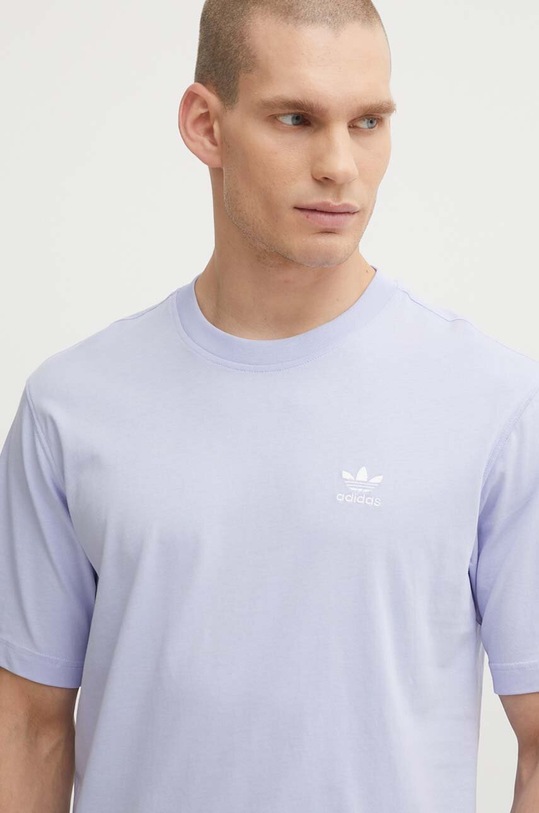 Βαμβακερό μπλουζάκι adidas Originals μωβ IR9696