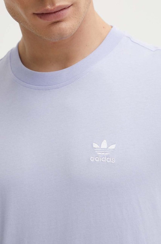 Βαμβακερό μπλουζάκι adidas Originals IR9696 μωβ