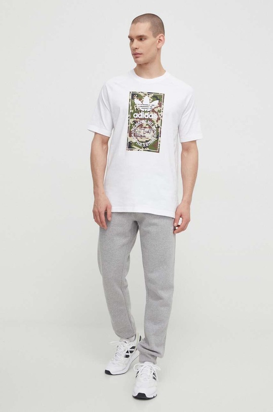 adidas Originals tricou din bumbac IS0246 alb SS24