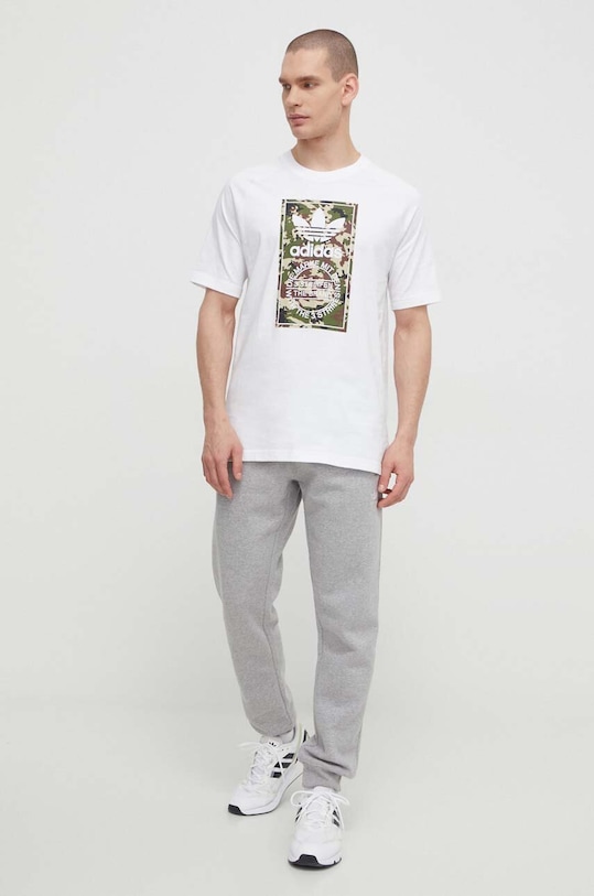 adidas Originals tricou din bumbac IS0246 alb SS24