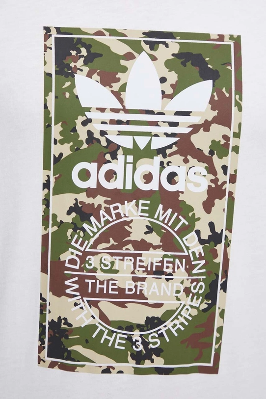 adidas Originals t-shirt bawełniany IS0246 biały