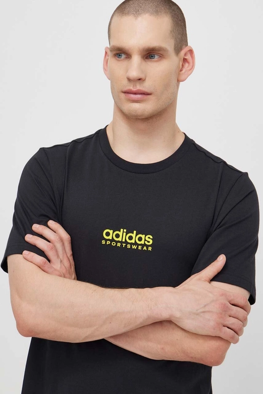 Одежда Хлопковая футболка adidas TIRO IS2876 чёрный