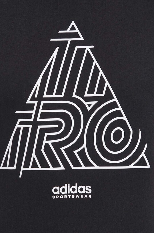 Хлопковая футболка adidas TIRO IS2877 чёрный