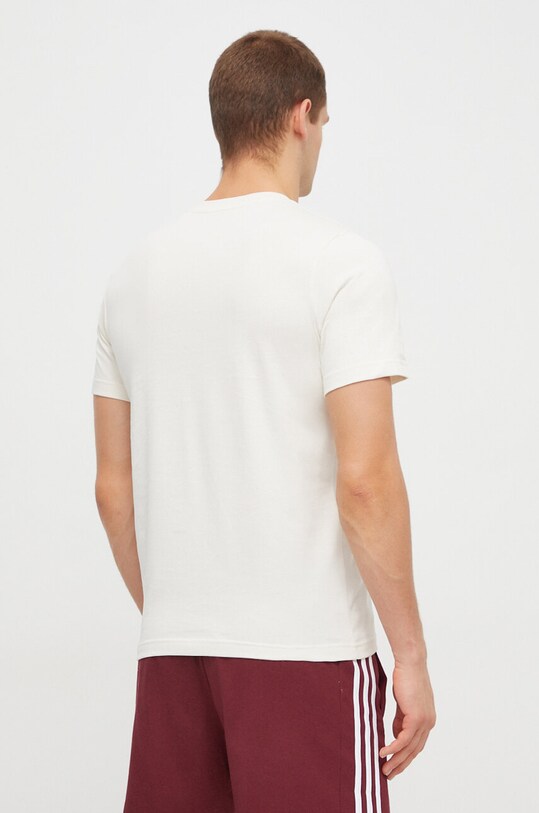 Дрехи Памучна тениска adidas IS2883 бежов