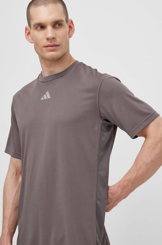 adidas Performance t-shirt treningowy HIIT 3S szary IS3720