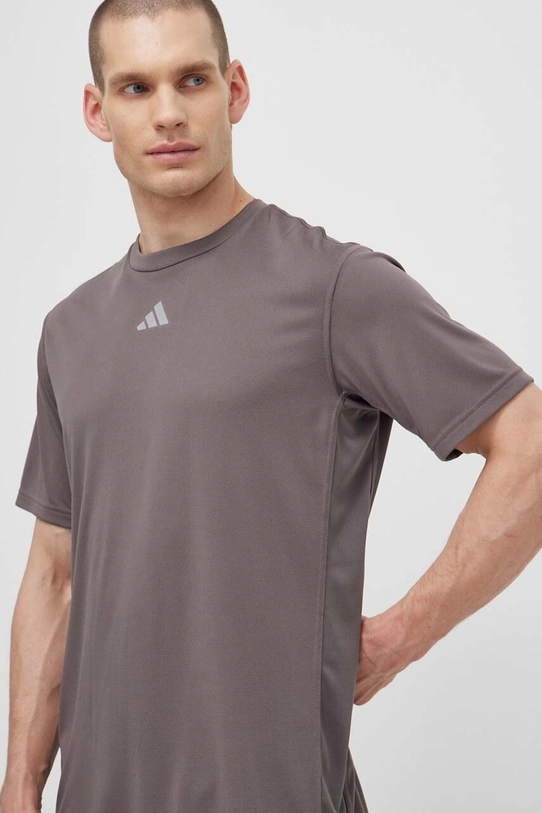 adidas Performance t-shirt treningowy HIIT 3S szary IS3720