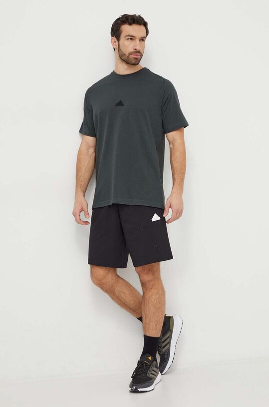 Μπλουζάκι adidas ZNE Z.N.E IS8358 πράσινο SS24