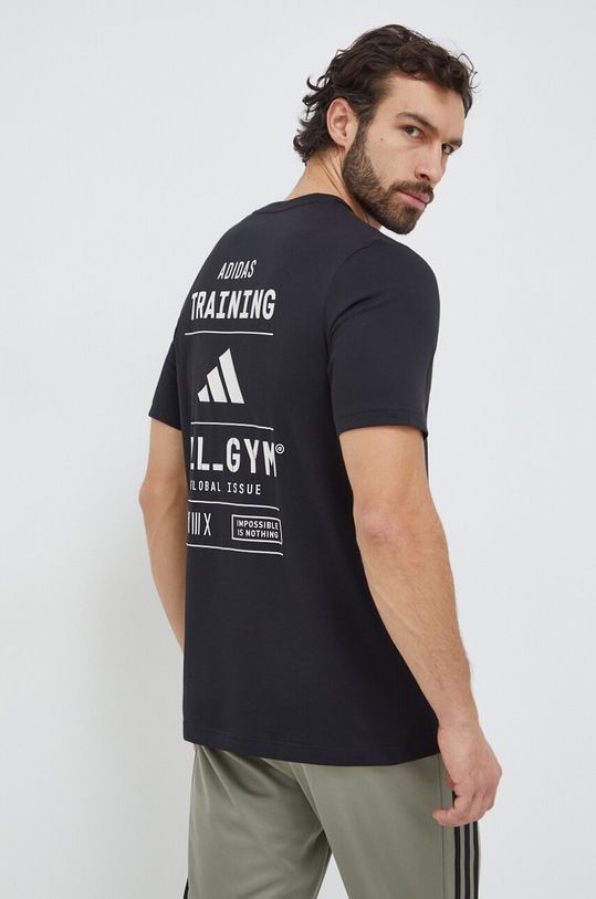 Tréninkové tričko adidas Performance potisk černá IT1497