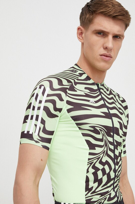 Велосипедна футболка adidas Performance slim зелений IT3419