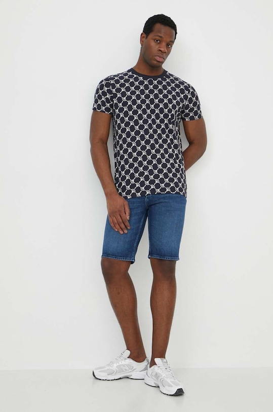 Joop! t-shirt bawełniany Tyron 30041255 granatowy SS24
