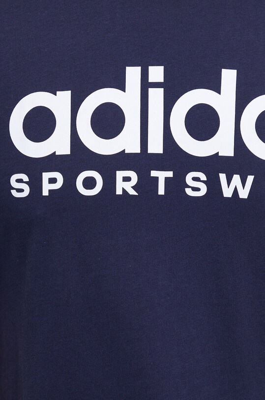 Pamučna majica adidas mornarsko plava IW8834