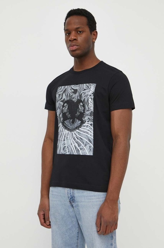 Joop! t-shirt bawełniany Deano 30042428 czarny SS24